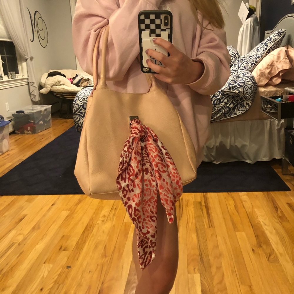 Italian leather pink pocket book